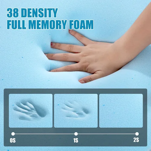 Miniatura 5 de HOMBYS Almohada de rodilla de espuma viscoelástica para dormir de lado, almohada de piernas para rodilla, separa las rodillas para la alineación