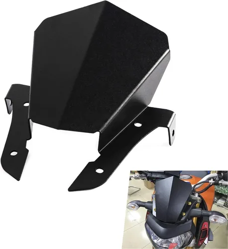 Miniatura 4 de YUANQIAN FZ-07 - Parabrisas delantero de motocicleta compatible con FZ-07 FZ07 FZ 07 2013 2014 2015 2016 2017