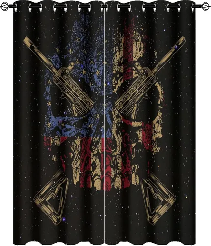 Miniatura 73 de Cortinas de Constelación, Arte Moderno Abstracto Patrón de Símbolos de Constelación Galaxia Negra Blanca, Tratamientos para Ventanas con Aislamiento