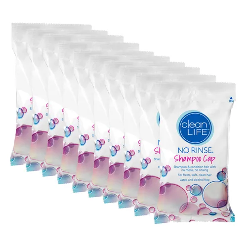 Miniatura 9 de Cleanlife Products No-Rinse - Gorro de champú (2 unidades), sin agua, sin enjuague, sin enjuague, para lavar y acondicionar el cabello, para bañar a