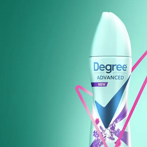 Miniatura 7 de Degree Desodorante antitranspirante en aerosol seco 72 horas de protección contra el sudor y el olor, desodorante lavanda y lirio acuático