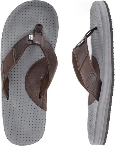 Miniatura 8 de MUK LUKS Chanclas Mason para hombre, color marrón