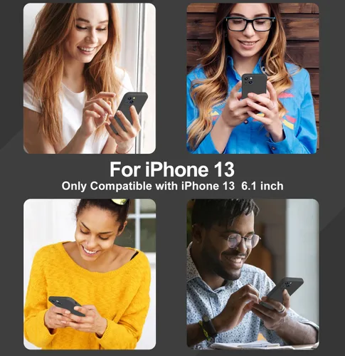 Miniatura 6 de Funda compatible con iPhone 13 de 6.1 pulgadas, de silicona líquida premium [forro de microfibra suave antiarañazos], goma de gel, protección Uva