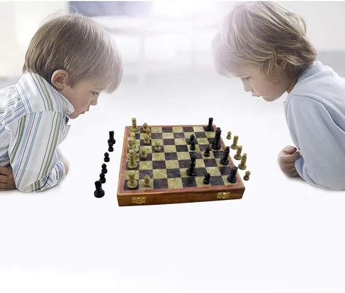 Miniatura 7 de Juegos de mesa de estrategia para adultos, juegos de ajedrez únicos y tablero de 10 x 10 pulgadas, regalos de Navidad para niños, niñas y niños