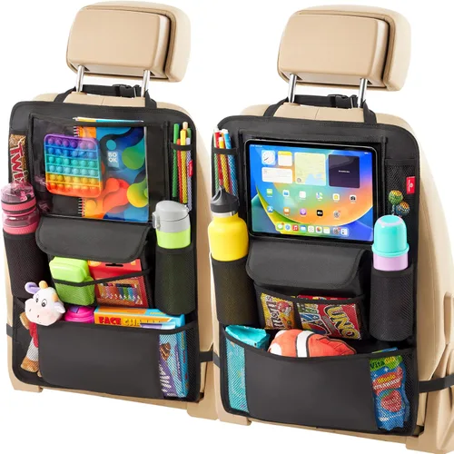 Miniatura 10 de Helteko Organizador de Asiento de Automóvil, Versión Ultra Organizadores de Asiento Trasero para Niños y Almacenamiento, Protector de Asiento