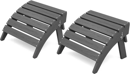 Miniatura 19 de KINGYES Otomana Adirondack plegable para silla Adirondack, Aruba