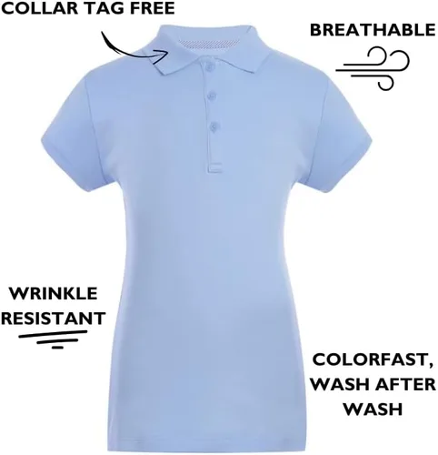 Miniatura 6 de Tommy Hilfiger Camisa polo de manga larga entrelazada para niñas