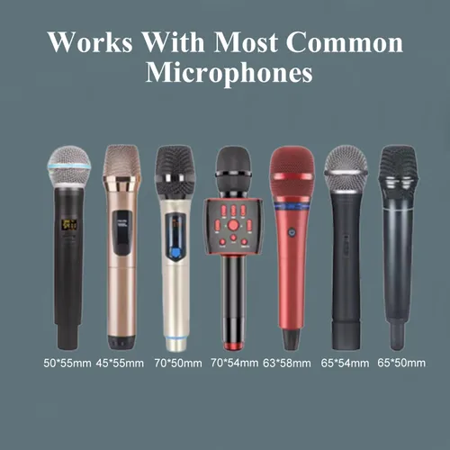 Miniatura 7 de Fielect 2 unids micrófono cubierta esponja espuma micrófono cubierta de micrófono de mano protección protección micro espuma filtro blanco