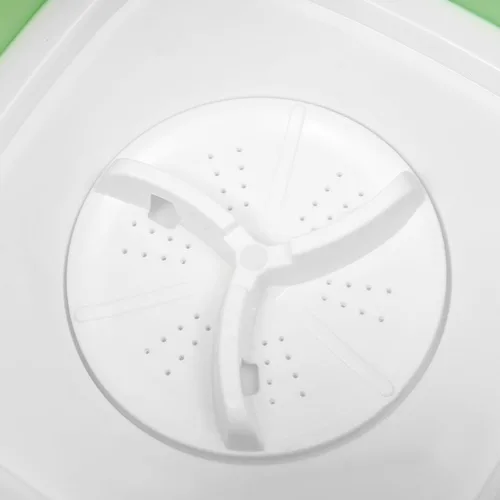 Miniatura 9 de Lavadora portátil de 12 l, mini lavadora, plegable de gran capacidad, diseño de rueda de lavado de manos simulado/función de luz azul para limpieza