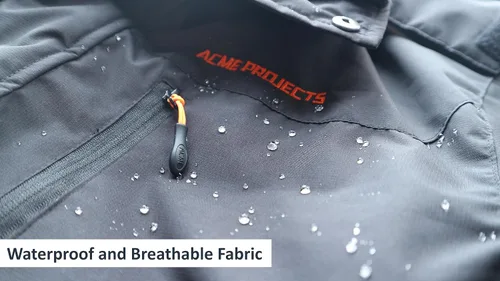 Miniatura 2 de Acme Projects Chaqueta de esquí impermeable y transpirable para hombre, con forro polar, abrigo cálido de invierno con capucha desmontable 236.220