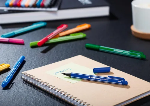 Miniatura 6 de STABILO Bolígrafo de escritura de punta de nailon pointMax - Cartera de 15 - Colores surtidos