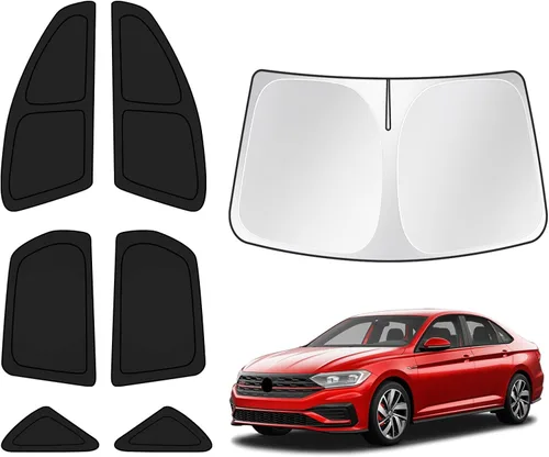 Miniatura 56 de T TGBROS Parasol para parabrisas para Honda Civic 2022-2025 2026, parasol grueso con bloqueo UV y opaca, para privacidad, plegables, 8 accesorios