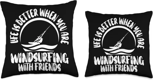 Miniatura 3 de Windsurfing Surfing Board Water Sports Throw Pillow