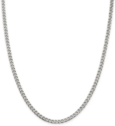 Miniatura 3 de The Black Bow Collar de cadena maciza de plata de ley de 0.138 in
