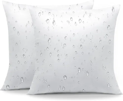 Miniatura 13 de OTOSTAR Inserto de almohadas impermeables, 16 x 16 pulgadas, cojín decorativo para exteriores, suave y esponjoso, para patio, jardín, banco, casa