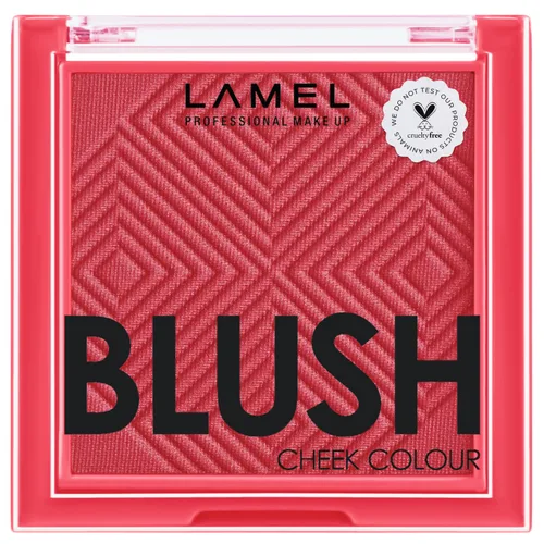 Lamel Rubor en polvo para mejillas - Albaricoque - Mini paleta de rubor para sombrear y contornear - Fórmula ligera, natural y libre de crueldad