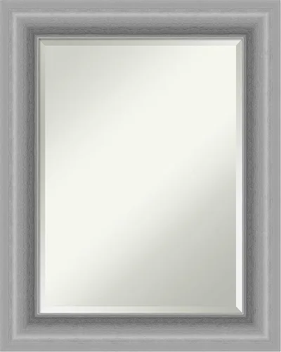 Miniatura 18 de Amanti Art Silver Wall Mirror 26x22 Peak Polished Nickel Rectangle Bathroom Mirror for Wall Decor Living Room, Small Traditional Frame, Hangs