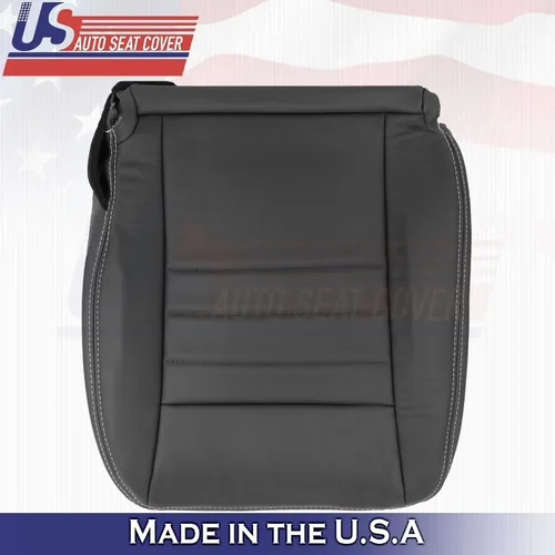 Miniatura 6 de U.S.AutoSeatCover 2013 2014 Compatible con Dodge Charger SXT Driver Passenger Bottom Fundas de asiento de cuero BLK