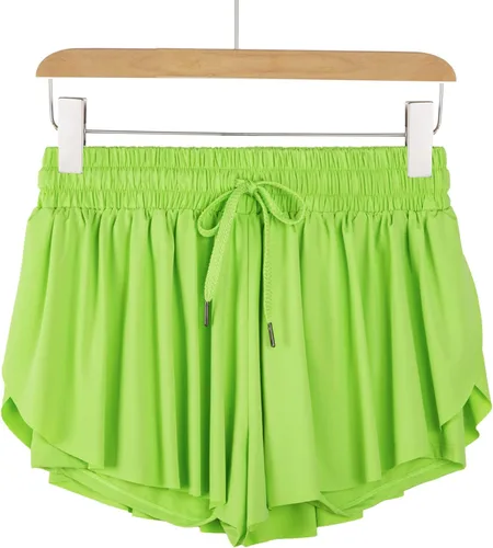 Miniatura 64 de Blaosn Pantalones cortos atléticos fluidos para mujer, gimnasio, yoga, entrenamiento, correr, pantalones cortos de tenis, falda falda linda, ropa