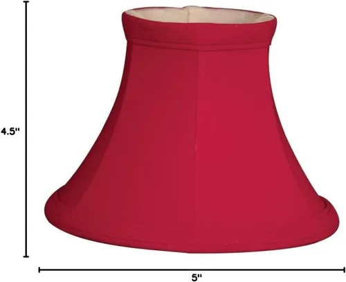 Miniatura 3 de Royal Designs - Lámpara de araña de campana roja de 5 pulgadas, 3 x 5 x 4.5 pulgadas (DCS-201RED)