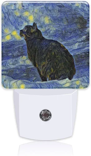 Miniatura 11 de Luz nocturna con colibríes y mariposas azules, enchufe de pared con sensor de atardecer a amanecer, linda luz nocturna para niñas, niños, mujeres