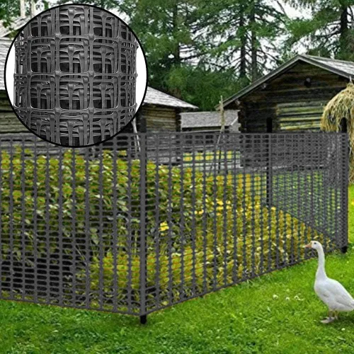 Miniatura 5 de Barrera de plástico para animales, 3.3 x 33 pies [resistente] Rollo de cercado de plástico para nieve para seguridad al aire libre, valla temporal