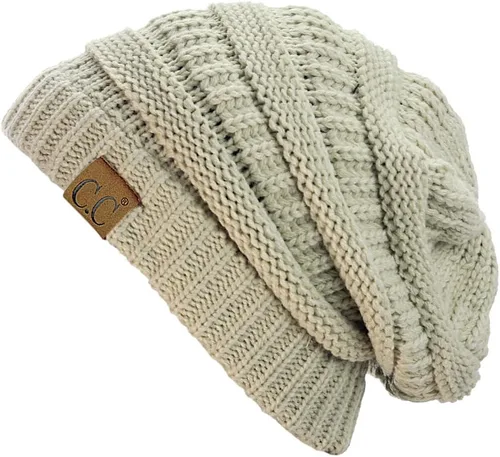 Miniatura 48 de C.C Trendy Warm Chunky Soft Stretch Cable Knit Beanie
