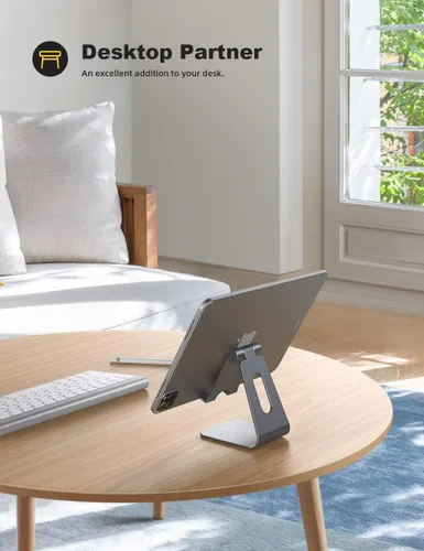 Miniatura 2 de Lamicall - Soporte para tableta, soporte para escritorio - Base de acoplamiento de escritorio ajustable multi-ángulo, compatible con iPad Pro 11