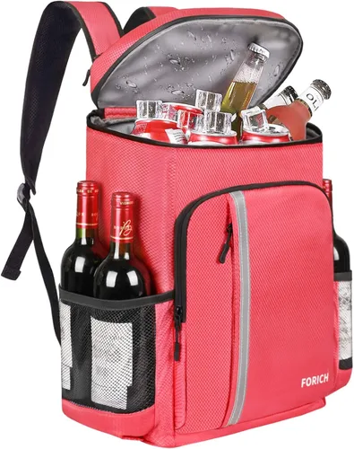 Miniatura 8 de FORICH Mochila enfriadora a prueba de fugas, aislada, impermeable, ligera, suave, para la playa, para hombres y mujeres, para trabajo, almuerzo, Gris