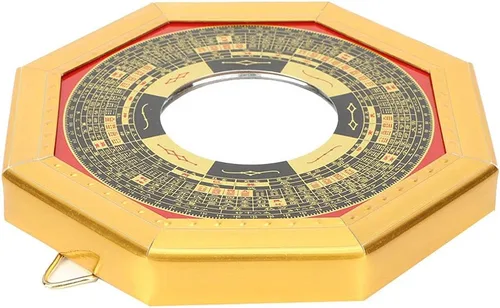 Miniatura 8 de TOPINCN Espejo Bagua, espejo tradicional chino de Feng Shui, espejo cóncavo, exorcismo, amuleto de exorcismo, artesanía de la suerte (13.5 cóncavo)