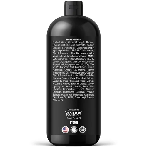 Miniatura 9 de VANIDOX Champú de ácido carbónico para hombres y mujeres con bloqueadores de DHT, fabricado en Estados Unidos, estimula el crecimiento del cabello