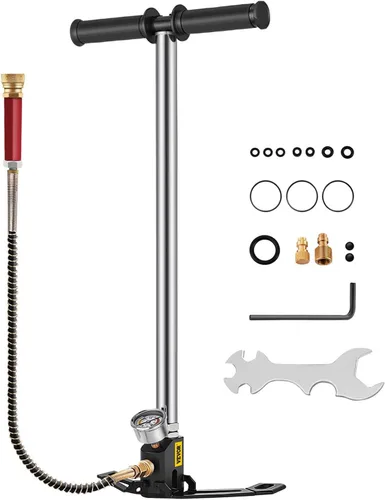 BestEquip Airgun PCP Pump 4500PSI Bomba de mano de alta presión Bomba de 3 etapas Bomba de aire PCP