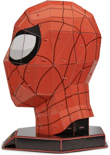Miniatura 7 de 4D Build, Marvel Spider-Man - Kit de modelo de rompecabezas 3D con soporte, 82 piezas, decoración de escritorio de Spider-Man, juguetes
