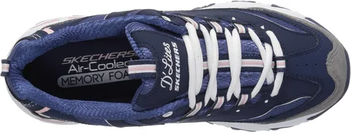 Miniatura 5 de Skechers D'Lites - Tenis de espuma viscoelástica con cordones para mujer