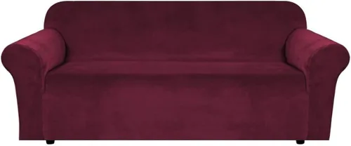 Miniatura 97 de H.VERSAILTEX Funda de terciopelo elástico para sillón, funda para sillón de 1 cojín para sala de estar, funda de muebles hecha de terciopelo grueso