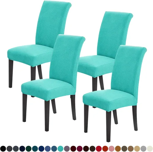 Miniatura 14 de Joccun Fundas para Sillas de Comedor Juego de 2, Fundas Elásticas para Sillas de Comedor Fundas para Sillas de Comedor Protector de Asiento, Funda