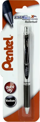 Miniatura 13 de Pentel EnerGel XM BL77 - Bolígrafo retráctil de tinta de gel líquido, 0.028 in, 54% reciclado, color morado, caja de 12 unidades Púrpura