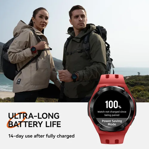 Miniatura 3 de Reloj inteligente Xe1, rastreador de actividad física ligero con pantalla táctil de 1.2 pulgadas, 110 modos deportivos, GPS, luz solar visible, 5