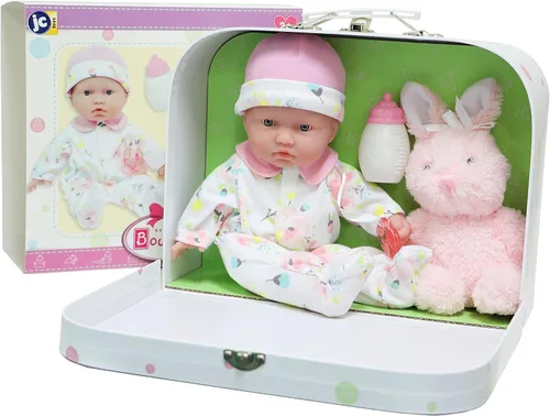 Miniatura 12 de Muñeco JC Toys, La Baby, 11 pulgadas, cuerpo blanco lavable, muñeca para niños de 18 meses en adelante, Asiatico Rosa Asiático