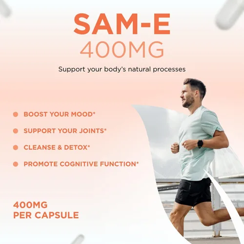 Miniatura 3 de Clear Formulas Bioactive SAM-e 400 mg - Suplemento SAM-e de alta resistencia con forma S, S biológicamente activa para el hígado y el estado