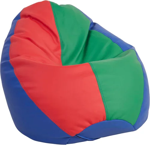 FDP SoftScape Puf con diseño de respaldo alto en forma de gota de rocío, para niños, adolescentes y adultos, asiento alternativo para dormitorios,