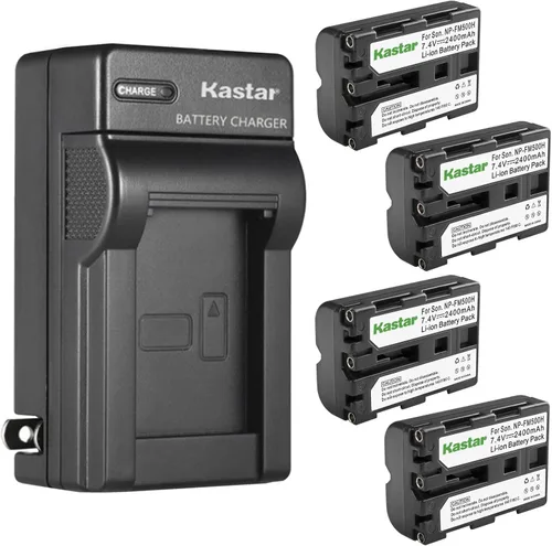 Miniatura 9 de Kastar - Cargador de batería de pared para Sony NP-FM500 NP-FM500H, cargador BC-VM10 AC-SQ950, Sony VG-C77AM, monitor Viltrox, Viltrox DC-50