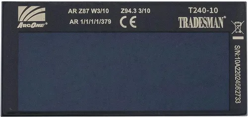 Miniatura 3 de Filtro Horizontal ArcOne T240-10 Tradesman con oscurecimiento automático, 2 X 4 pulgadas a 1/4 X 2 pulgadas