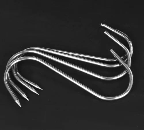 Miniatura 5 de 20 ganchos de carne de 5 pulgadas, gancho en S de acero inoxidable de 0.157 pulgadas para colgar, pollo, caza, ahumar, costillas, pescado, carne