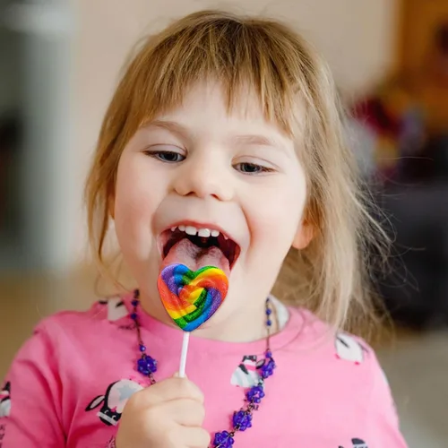 Miniatura 5 de Fusion Select 24 paletas en forma de corazón – Lollipop dulce corazón para rellenos de bolsas de fiesta, rellenos de piñata – Ideal para el día