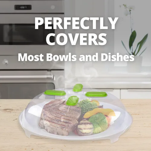 Miniatura 9 de Hover Cover Tapa magnética para microondas para alimentos Tapa transparente contra salpicaduras para microondas Tapa para plato de microondas