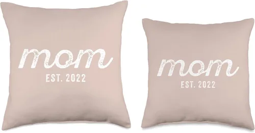 Miniatura 3 de Mom Est 2022 Custom Mom Personalized Mother’s Day Customized Throw Pillow