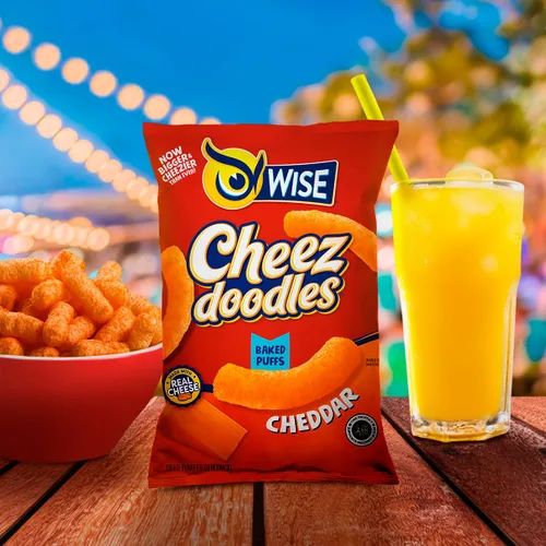 Miniatura 4 de Wise Snacks Cheez Doodles - Puffs horneados, queso cheddar real, 0.875 onzas (42 unidades), sin gluten