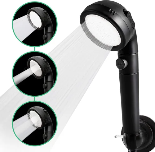 Miniatura 8 de Sistema de cabezal de ducha original StoneStream® EcoPower, filtro iónico similar al spa para suavizar el agua, aumentar la presión y ahorrar agua