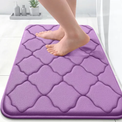 Miniatura 178 de OLANLY Alfombra de Baño de Espuma Viscoelástica de 24 x 16 pulgadas, Ultra Suave y Absorbente, Alfombras de Baño Antideslizantes, Cómodas, Lavables